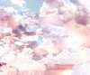 Nursery Wall Mural - Delicate clouds with pink hues