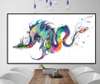 Poster, Colorful kite, 90 x 60 см, Framed poster on glass, Animals