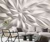 3D Photo Wallpaper- 3D abstraction in gray and white shades