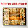 Постер - Красивая история на бумаге, 100 x 100 см, Постер в раме, Винтаж
