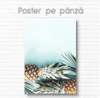 Poster - Pineapples, 60 x 90 см, Framed poster on glass