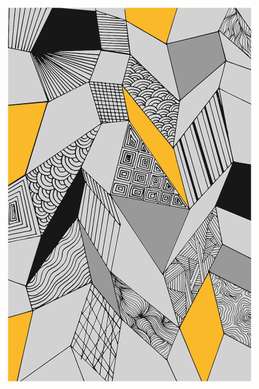 Poster - Geometric abstraction, 30 x 45 см, Canvas on frame