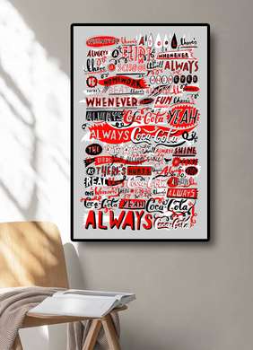 Poster - Always Choose Coca Cola, Framed poster, Quotes