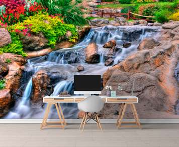 Wall Mural - Waterfall in the garden