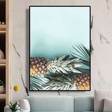 Poster - Ananas, 30 x 45 см, Panza pe cadru