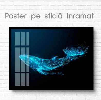 Poster, Balenă, 45 x 30 см, Panza pe cadru
