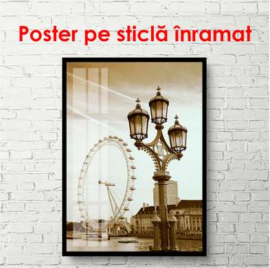 Poster - Londra retro, 60 x 90 см, Poster înrămat