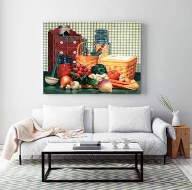 Poster - Delicious still life on the wall, 90 x 60 см, Framed poster, Provence