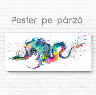 Poster, Colorful kite, 90 x 60 см, Framed poster on glass, Animals