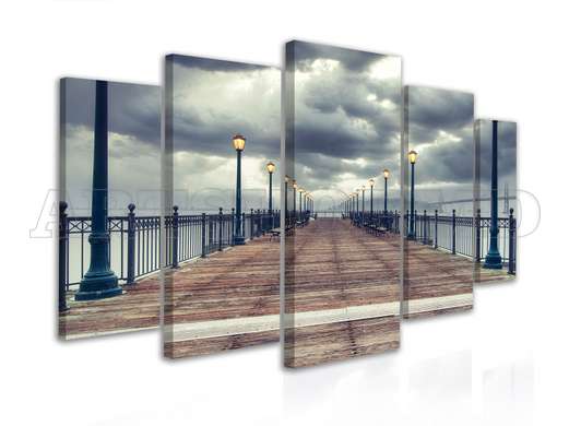 Modular picture, The wooden bridge, 108 х 60