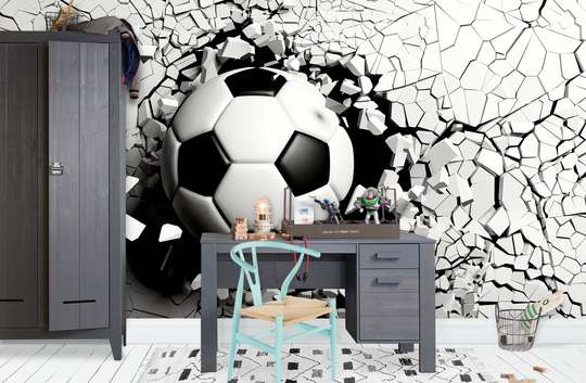 Nursery Wall Mural - Soccer ball