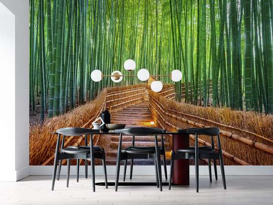 Fototapet - Poteca în pădurea de bambus