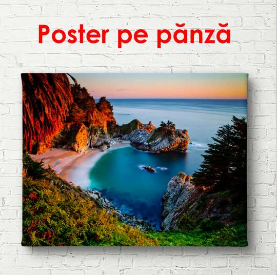 Poster - Seascape at sunset, 90 x 60 см, Framed poster