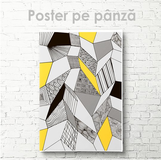 Poster, Abstracție geometrică, 30 x 45 см, Panza pe cadru