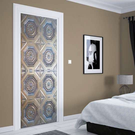 3D door sticker, Metal decorations, 60 x 90cm, Door Sticker