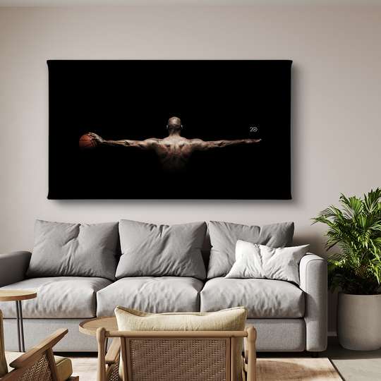 Poster - Basketball Wings, 60 x 30 см, Canvas on frame, Sport