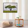 Poster - Green tree, 90 x 60 см, Framed poster