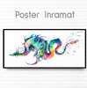 Poster, Colorful kite, 45 x 30 см, Canvas on frame, Animals