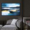 Poster - Shades of Blue, 90 x 60 см, Framed poster on glass, Abstract