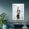 Poster - Woman Wearing White Shirt, 60 x 90 см, Framed poster on glass, Nude