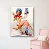 Poster - Marilyn Monroe in a hat, 60 x 90 см, Framed poster on glass, Famous People