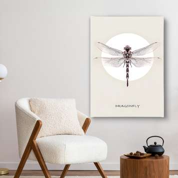 Poster - Dragonfly, 30 x 45 см, Canvas on frame, Animals