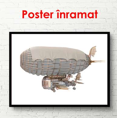 Постер - Макет Дирижабля, 90 x 60 см, Постер в раме, Минимализм