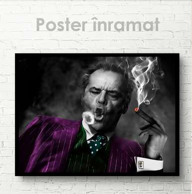 Poster - Jack Nicholson, 45 x 30 см, Panza pe cadru, Persoane Celebre
