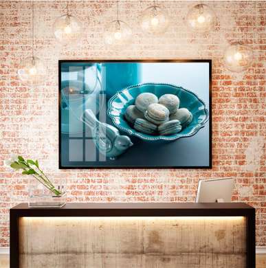 Poster - Delicious dessert on the table, 90 x 60 см, Framed poster, Food and Drinks