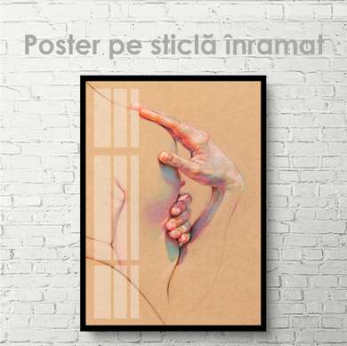 Poster - Siluetă, 30 x 45 см, Panza pe cadru, Nude