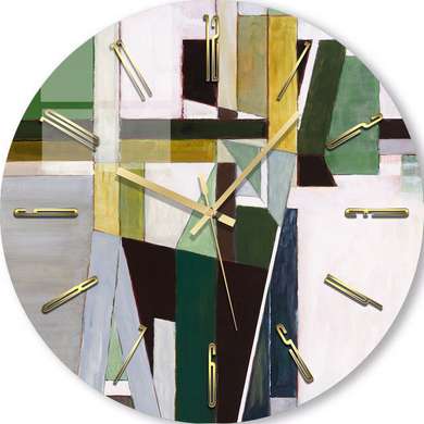 Glass clock - Game of Colors, 40cm
