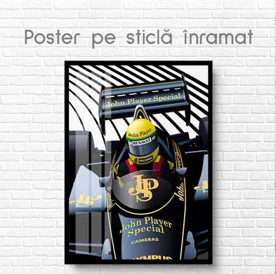 Poster - John Player Special, 60 x 90 см, Framed poster on glass, Transport