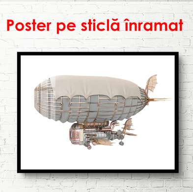 Poster - Model de Dirijabil, 90 x 60 см, Poster înrămat