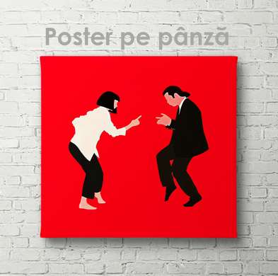 Постер - Танцы, 100 x 100 см, Постер на Стекле в раме, Разные