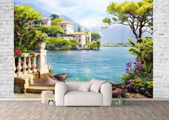 Wall mural with a view of the Cote d'Azur.