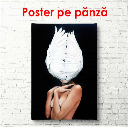 Poster - Înger misterios 2, 30 x 60 см, Panza pe cadru, Glamour