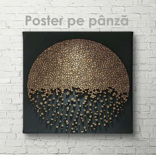 Poster - The circle crumbles, 40 x 40 см, Canvas on frame, Abstract