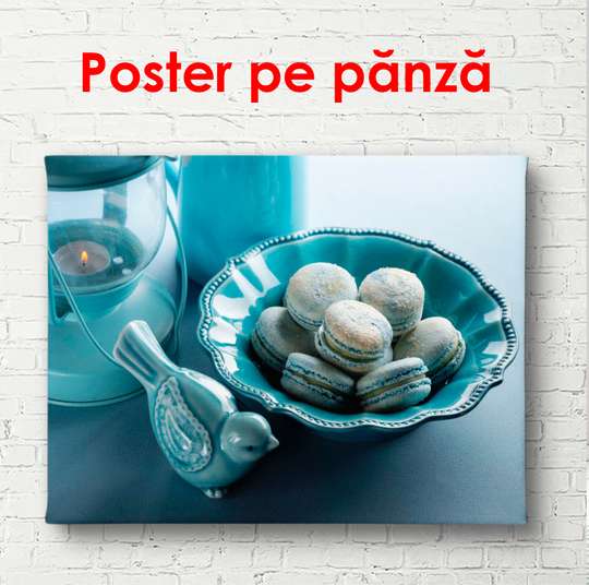 Poster - Delicious dessert on the table, 90 x 60 см, Framed poster