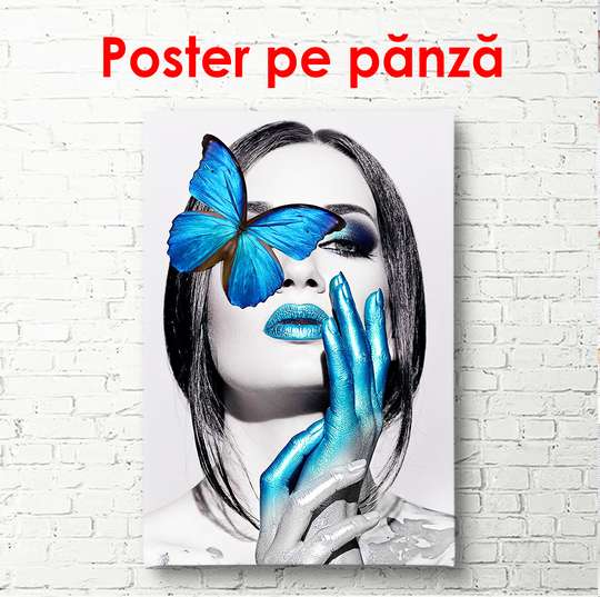 Poster - Glamour albastru, 60 x 90 см, Poster înrămat, Glamour