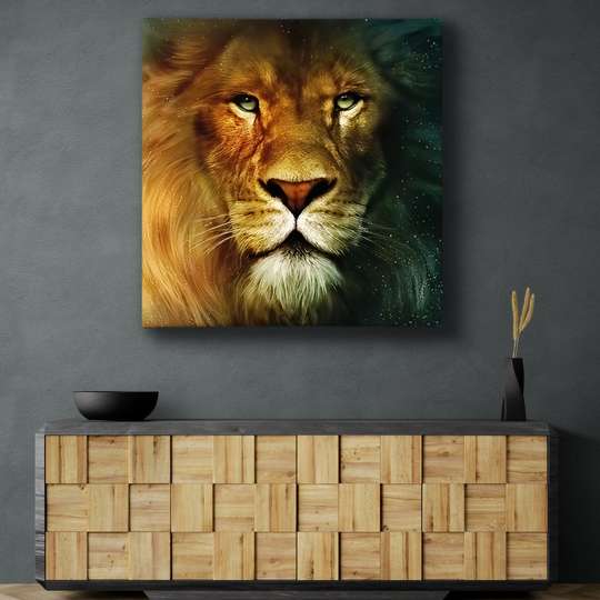Poster, Leo, 40 x 40 см, Canvas on frame, Animals