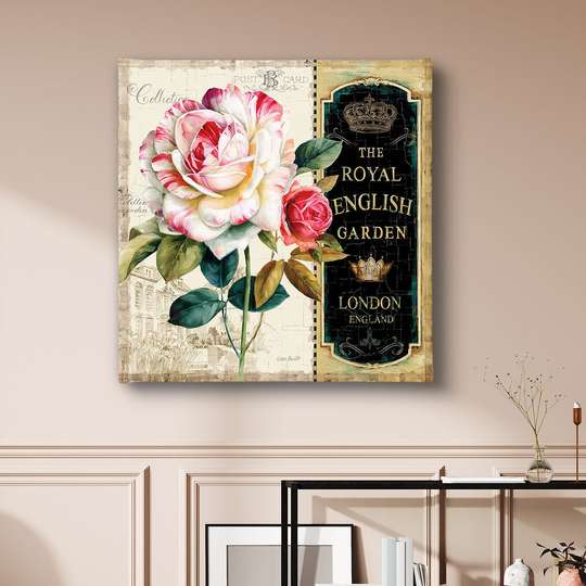 Poster - Arta florii, 40 x 40 см, Panza pe cadru, Provence