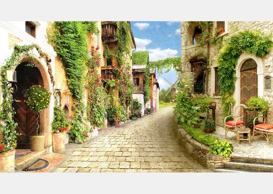 Фотообои - Старинный город в Италии