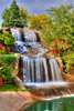 Wall Mural - Calm view of the waterfall in the forest