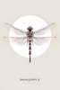 Poster - Dragonfly, 60 x 90 см, Framed poster on glass, Animals