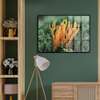 Poster - Bright coral, 90 x 60 см, Framed poster on glass, Botanical