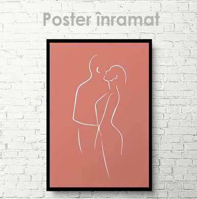 Poster - Îndrăgostiții, 30 x 45 см, Panza pe cadru