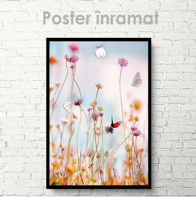 Poster - Flowers, 30 x 45 см, Canvas on frame