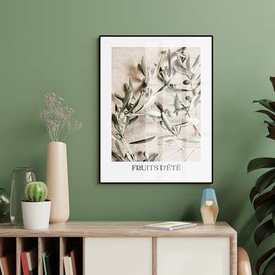 Poster - Olives, 30 x 45 см, Canvas on frame