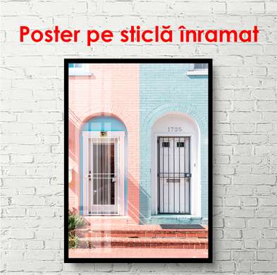 Poster - House for boys and girls, 30 x 45 см, Canvas on frame, Minimalism