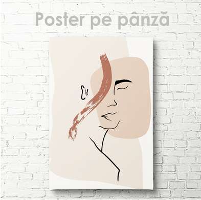 Poster - She, 60 x 90 см, Framed poster on glass, Minimalism
